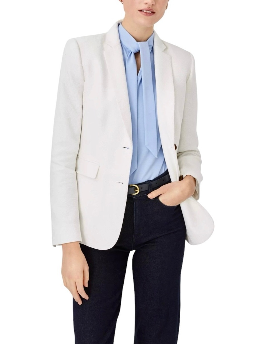 ANN TAYLOR Greenwich Pique Dobby Blazer